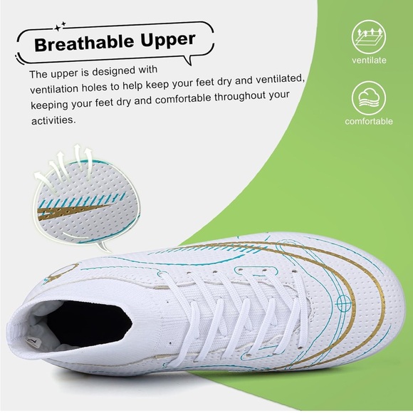 Kids Baseball Cleats Girls Softball Cleats Boys Baseball Shoes NWOT - Picture 2 of 7